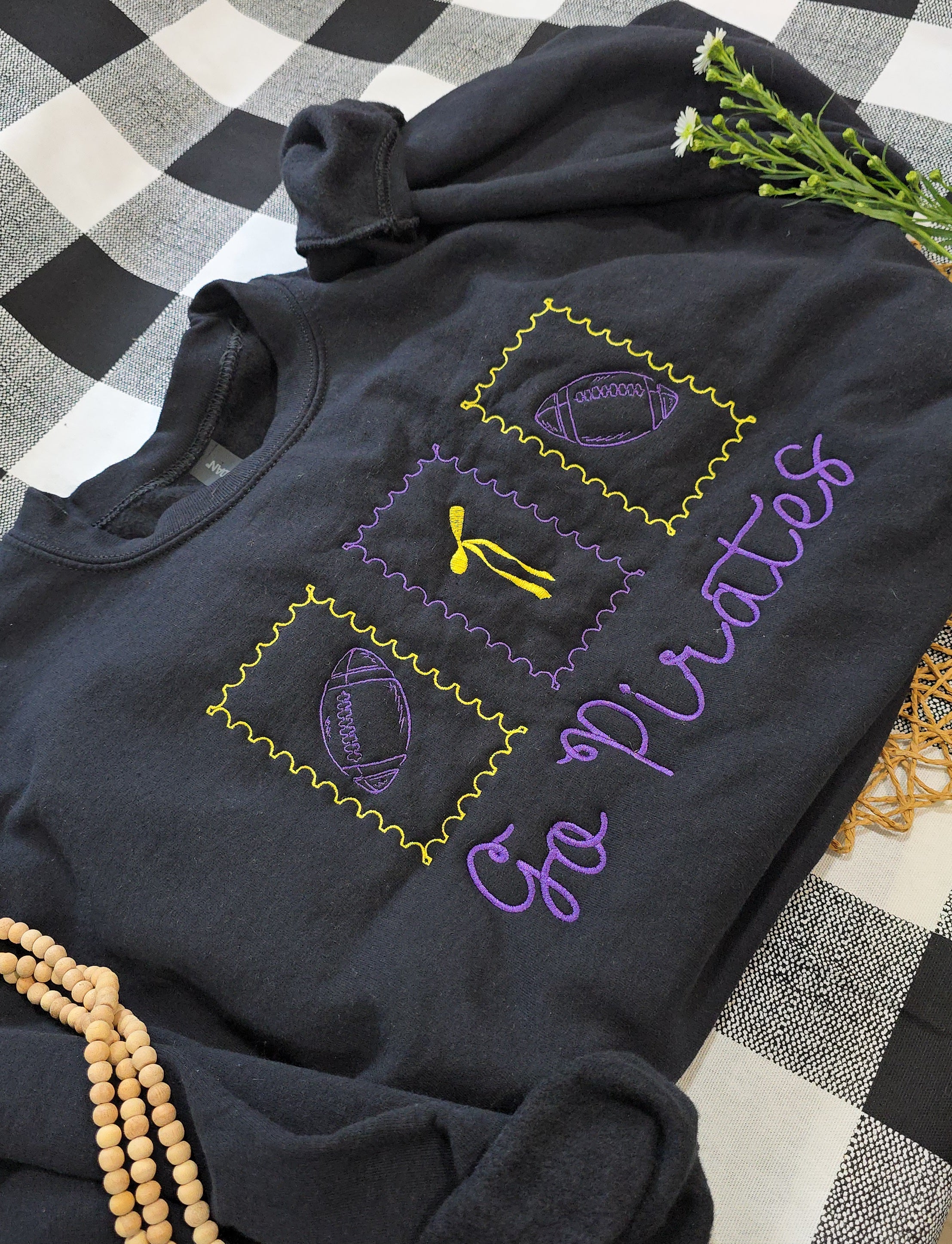 Go Pirates Purple & Gold Sweatshirt