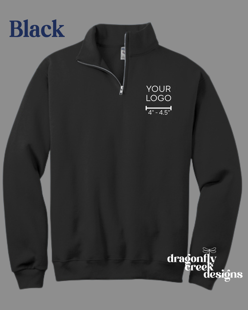 Quarter Zip Jacket with Custom Logo