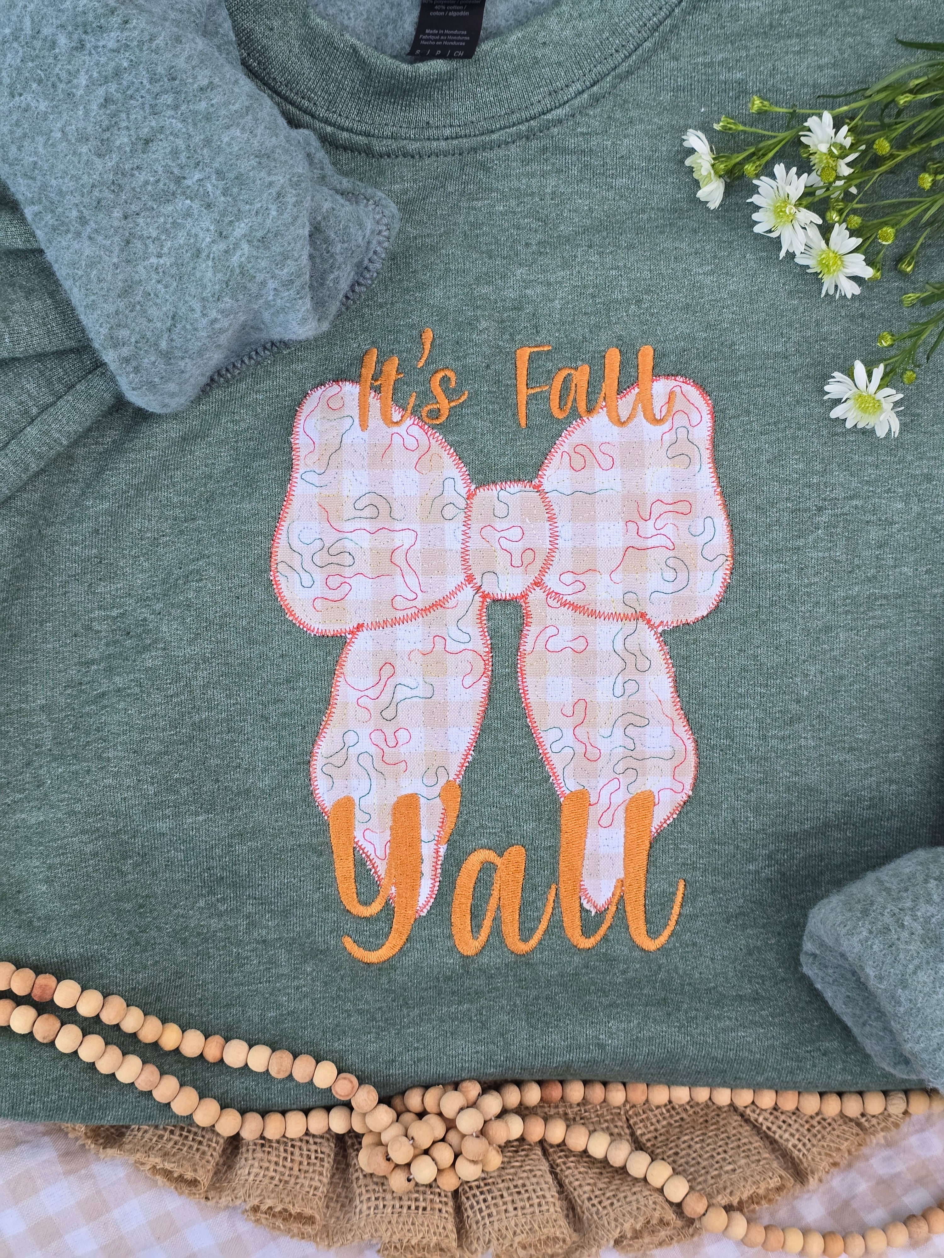 It's Fall Y'all Bow Sweatshirt