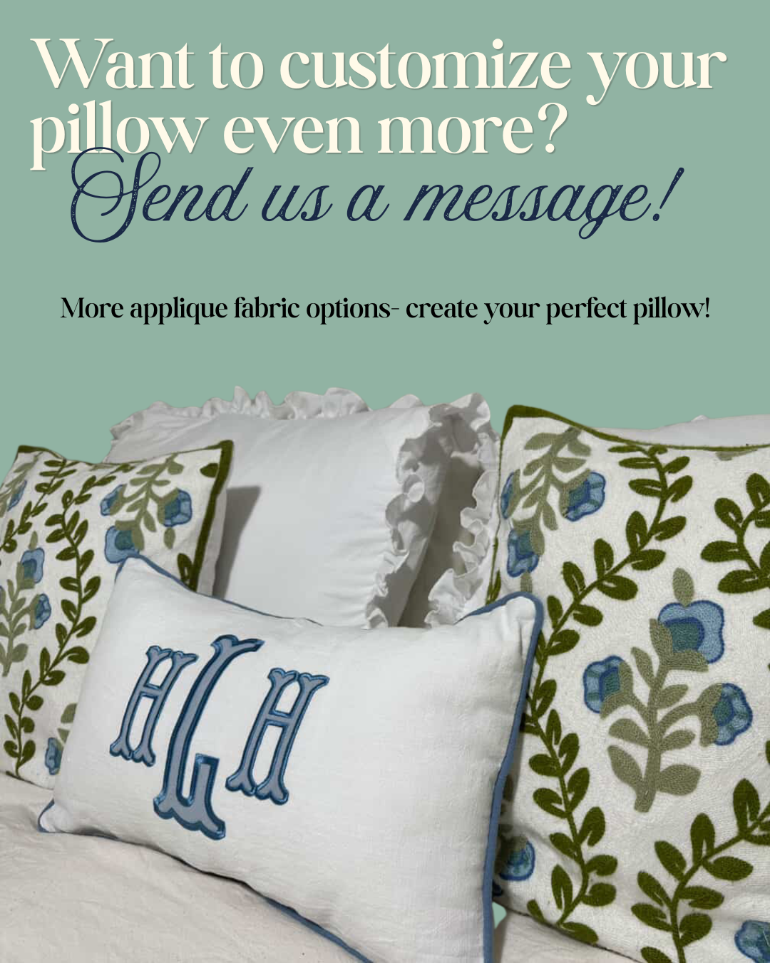 Fishtail Monogram Pillowcase