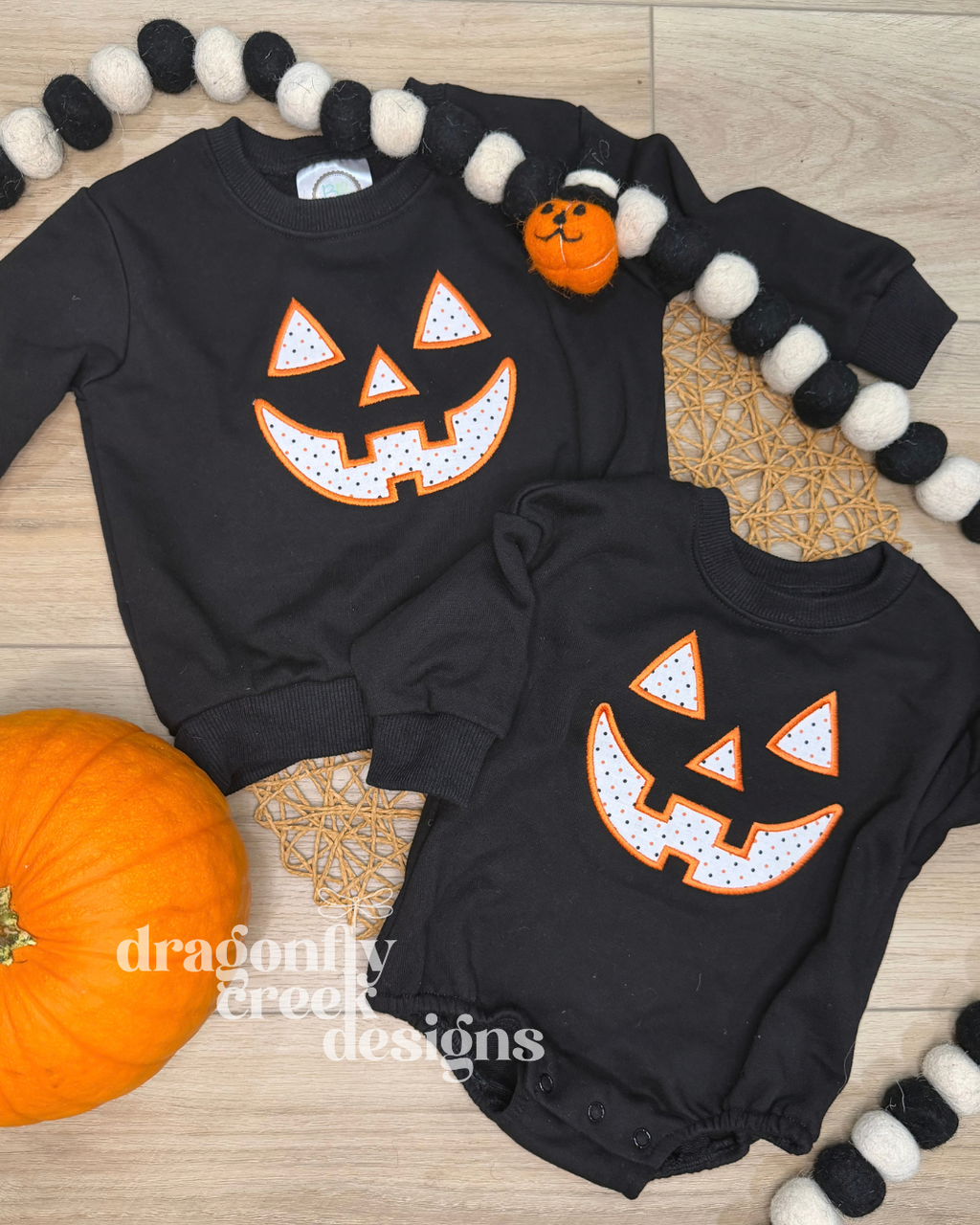 Polka Dot Jack-O'-Lantern Sweatshirt