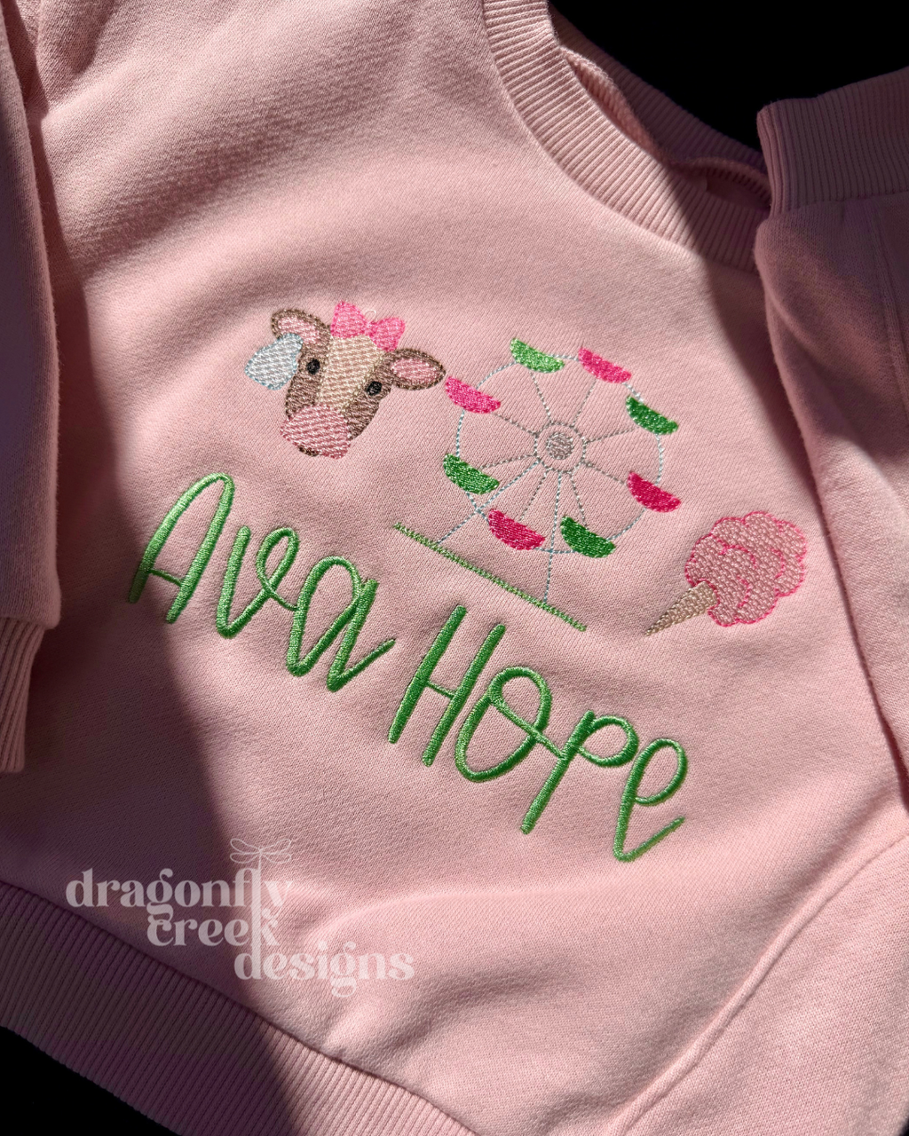 Custom Embroidered County Fair Toddler Sweatshirt