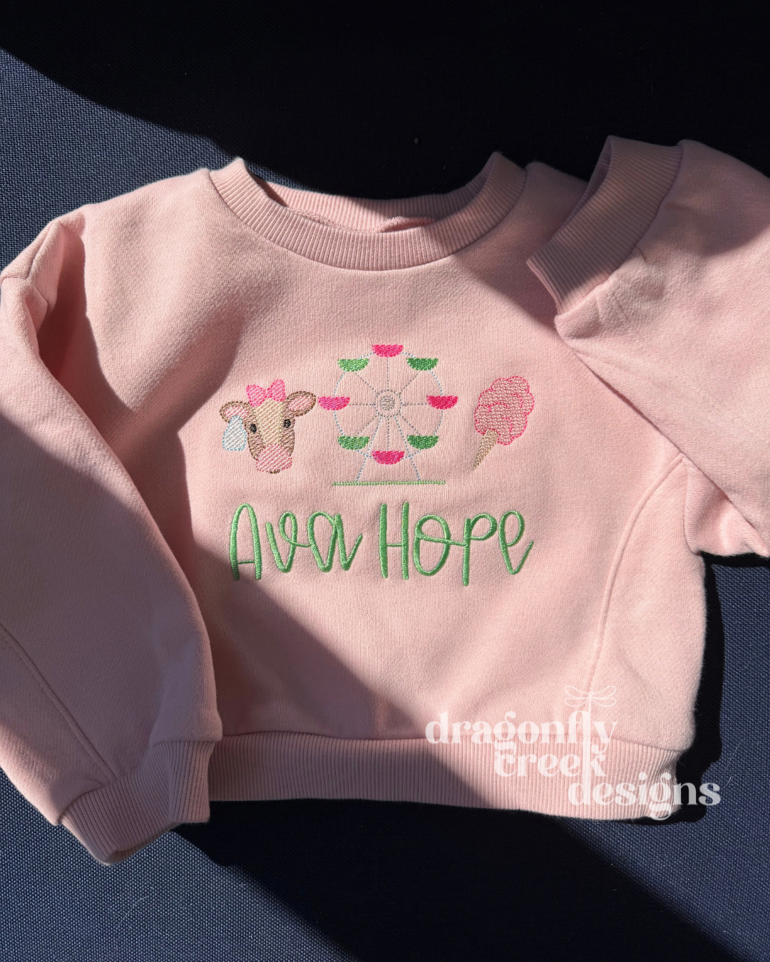 Custom Embroidered County Fair Toddler Sweatshirt
