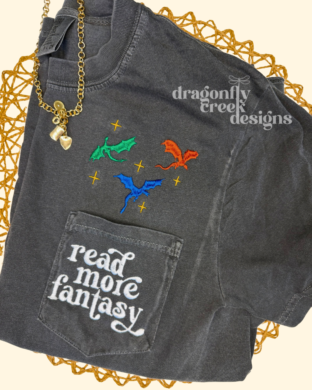 Read More Fantasy Dragon Comfort Colors T-shirt