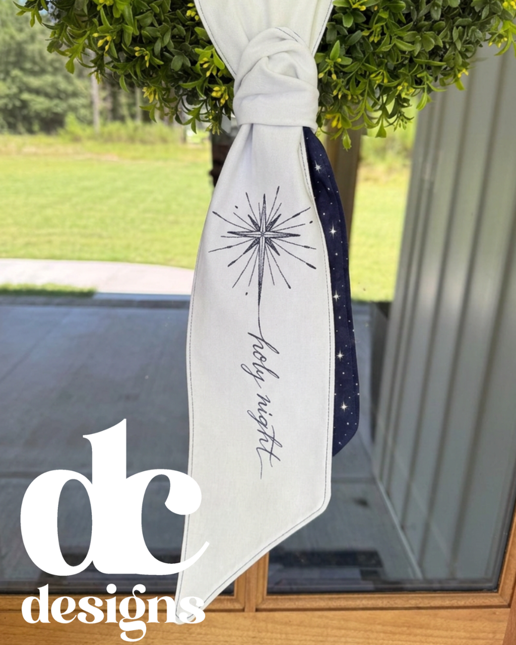 "Holy Night" Star Wreath Sash